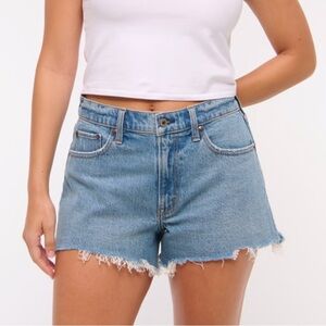 Abercrombie & Fitch Light Blue Denim Jean Shorts Curve Love